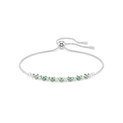 Swarovski Bracelet de tennis Matrix argenté avec accents verts 5758987