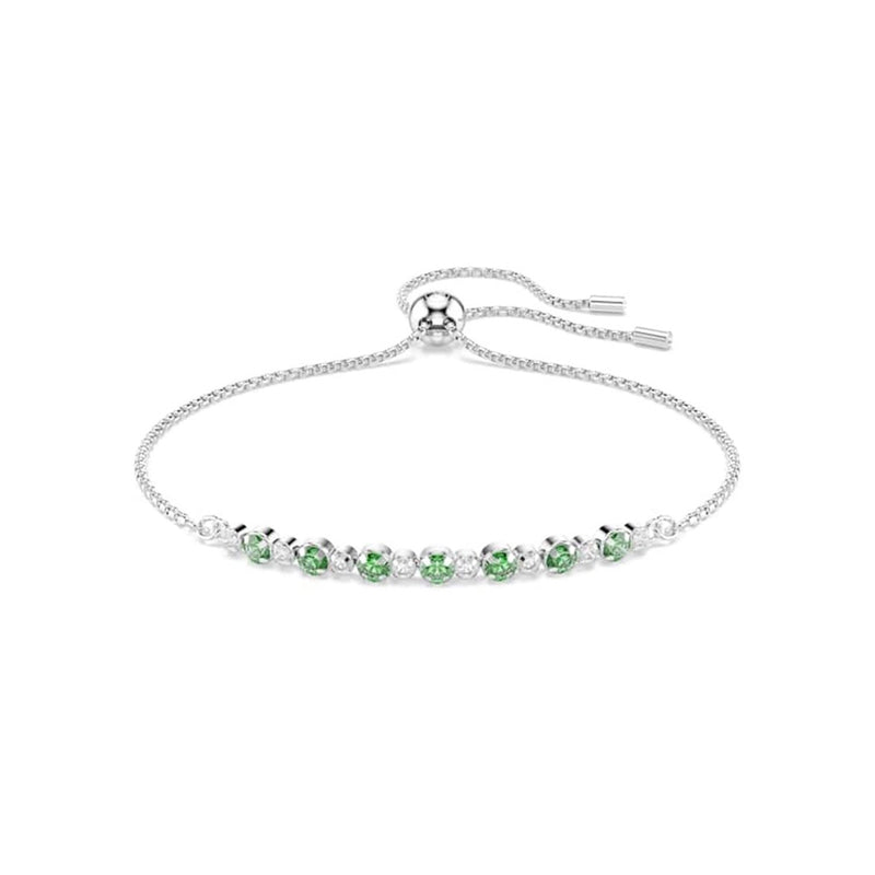 Swarovski Bracelet de tennis Matrix argenté avec accents verts 5758987-zoom-