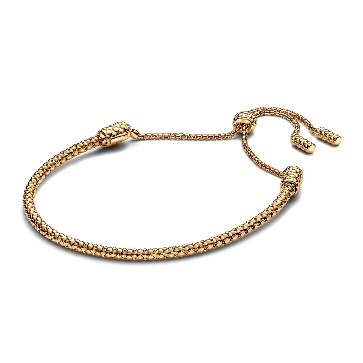 Pandora Moments 14 Karat Gold Plated Chain Bracelet 563090C00-2