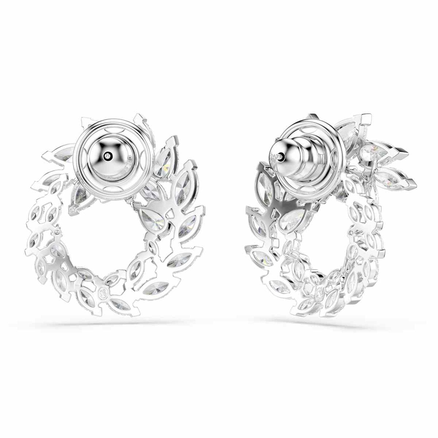 Swarovski Mesmera Glam Silver-Tone Hoop Earrings 5748008