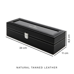 Mats Meier Mont Fort Black Watchbox voor 6 Watchs