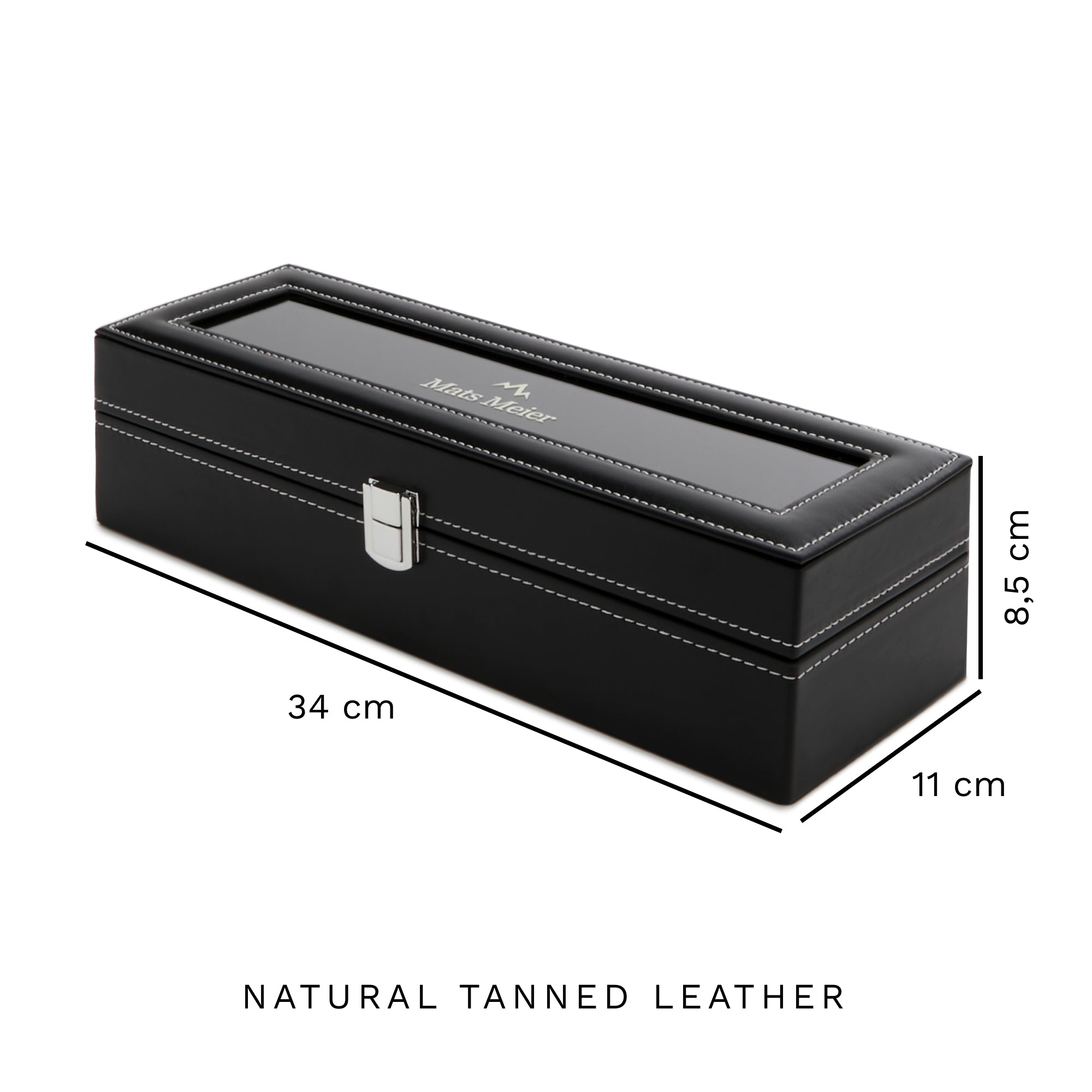 Mats Meier Mont Fort Black Watchbox voor 6 Watchs