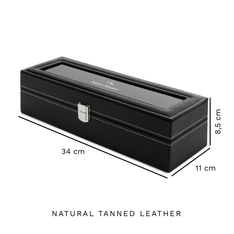 Mats Meier Mont Fort Hommes Boîte à Montres Noir MM-Watchbox-1915-zoom-