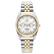 Jacques du Manoir Inspiration Multifunction Montre Unisexe en Acier Argenté et Doré JWN06102