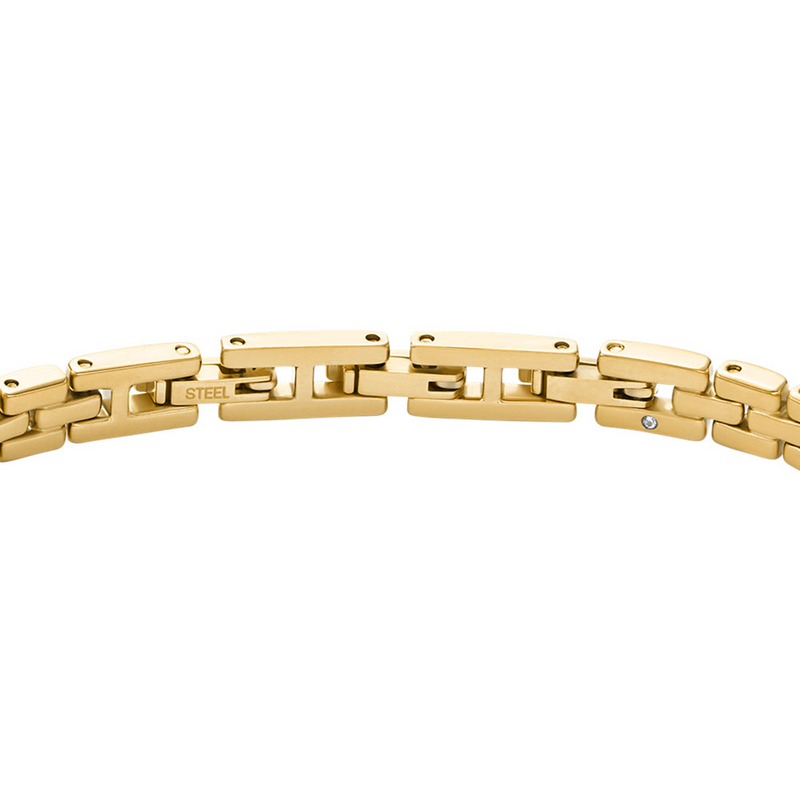 Fossil Arden Gold Coloured Stainless Steel Bracelet JF04901710-zoom-