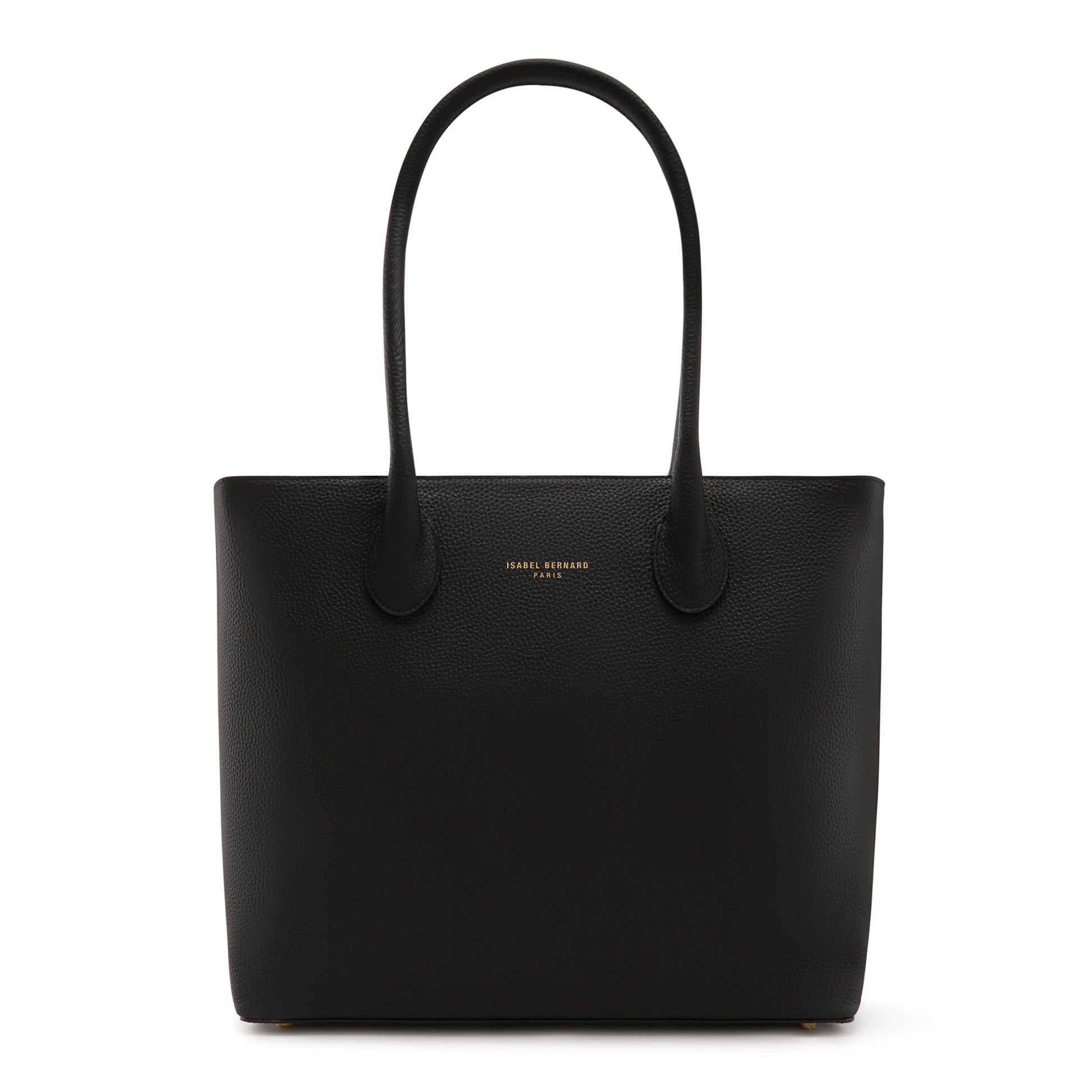 Isabel Bernard Honoré Lysanne Black Calfskin Shopper IB25022