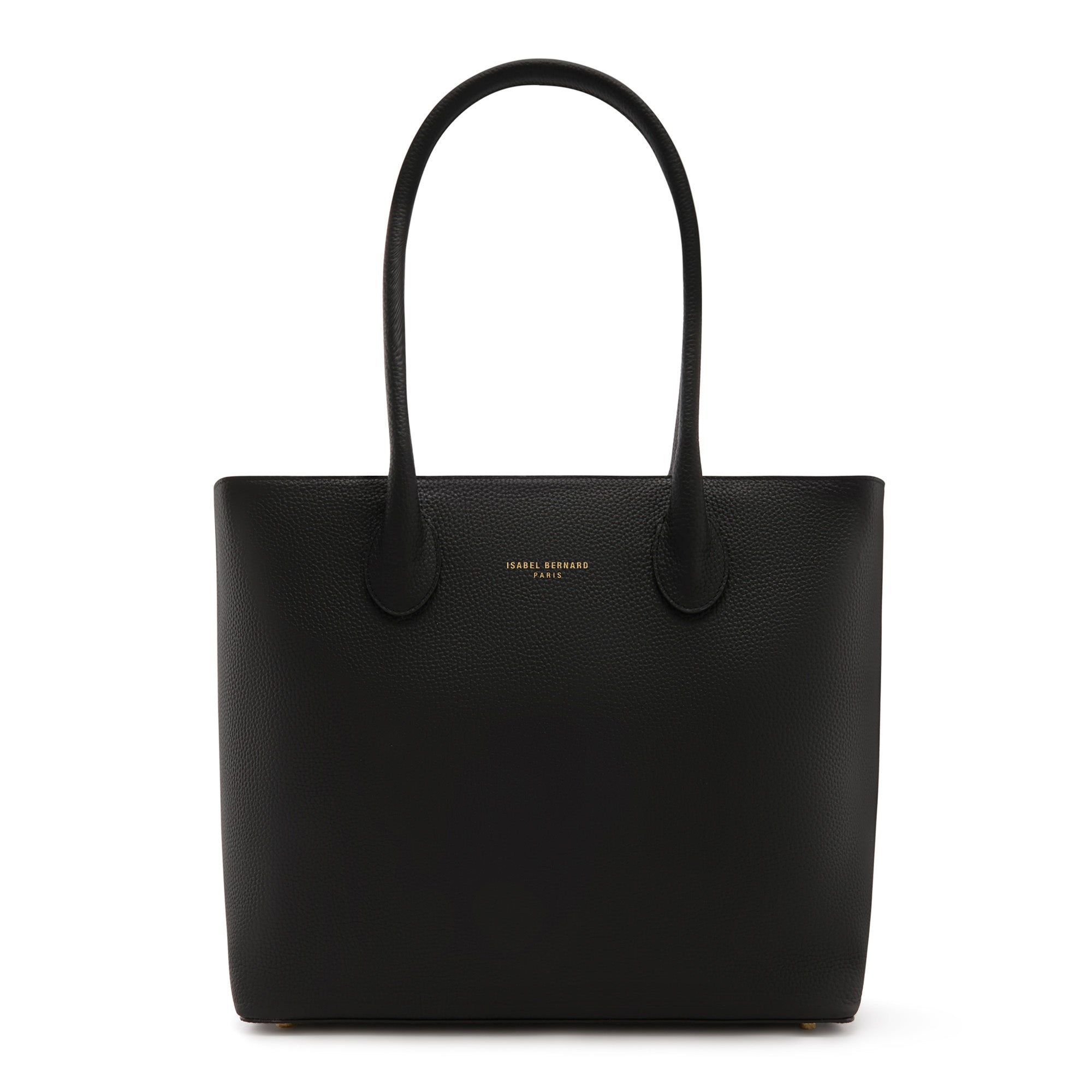 Isabel Bernard Honoré Lysanne Black Calfskin Shopper IB25022