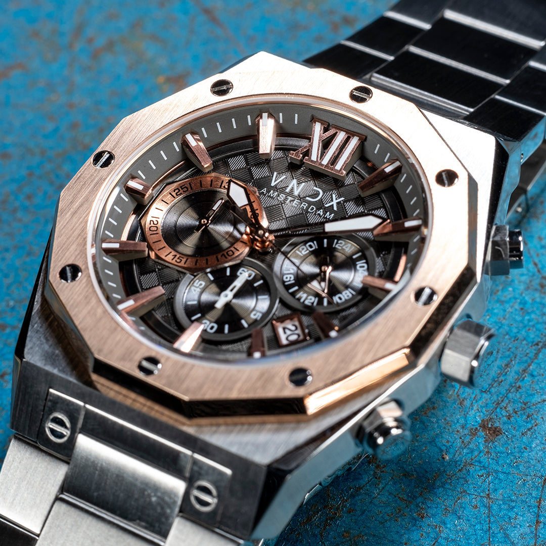 VNDX Wise Man Staal Men's Watch 2003-MS11885-TR