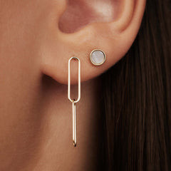 Isabel Bernard Belleville Nova 14 Carat Golden Ear Studs IB360038