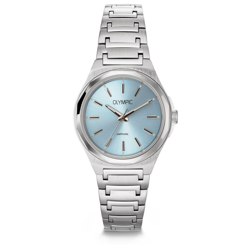 Olympic Momentum Montre Femme Argentée et Bleue OL66DSS026-zoom-