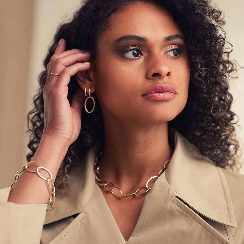 Isabel Bernard Aidee Femmes Pendentifs d'oreille Or 14 carats IB360236-zoom-