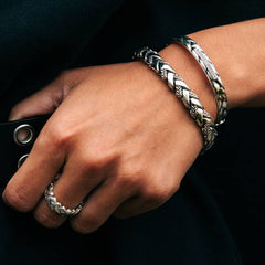 Buddha to Buddha Heritage 925 Sterling Silver George Texture Bracelet BTB128-D