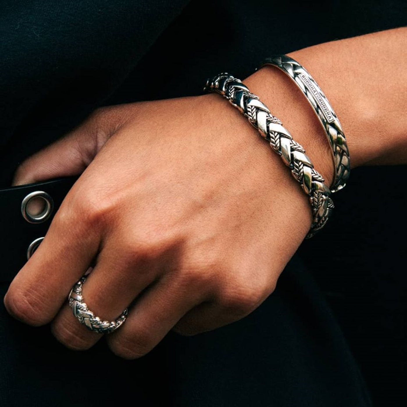 Buddha to Buddha Heritage 925 Sterling Silver George Texture Bracelet BTB128-D