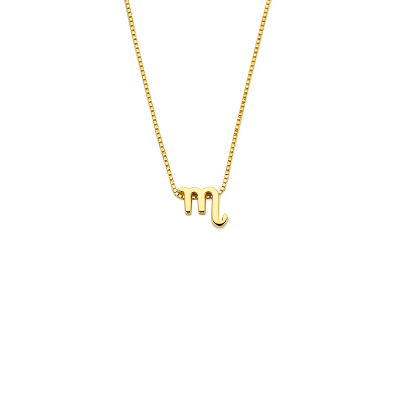 Isabel Bernard Étoiles d’Or Scorpio 14 Carat Gold Venetian Necklace With Horoscope IB340185-zoom-