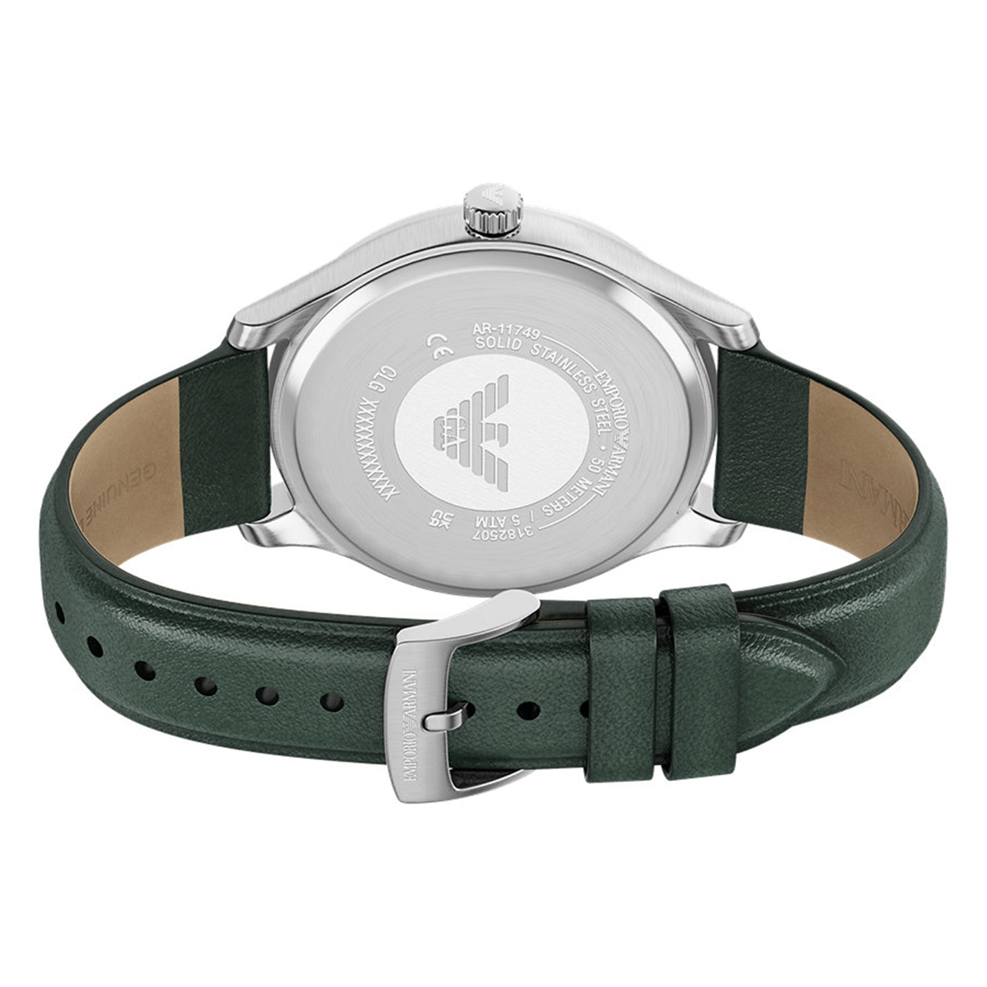 Emporio Armani Round Green Dial Watch AR11749