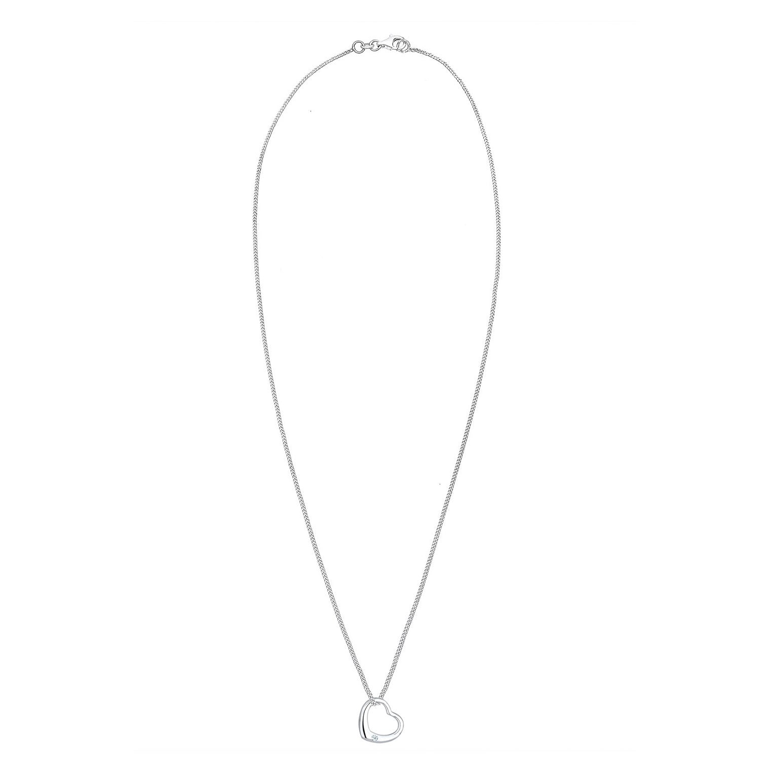 Elli 925 Sterling Silver Necklace with Diamond (0.03 ct) 2004-BF-0007553-001