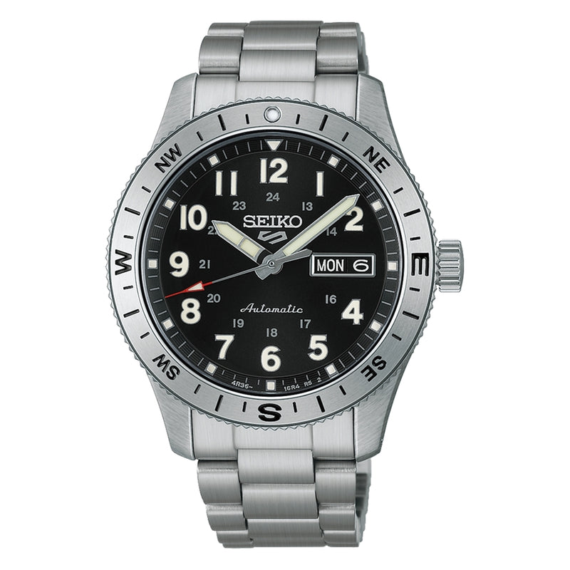 Seiko 5 Sports Montre Automatique Argent Pour Homme HDB006K1-zoom-