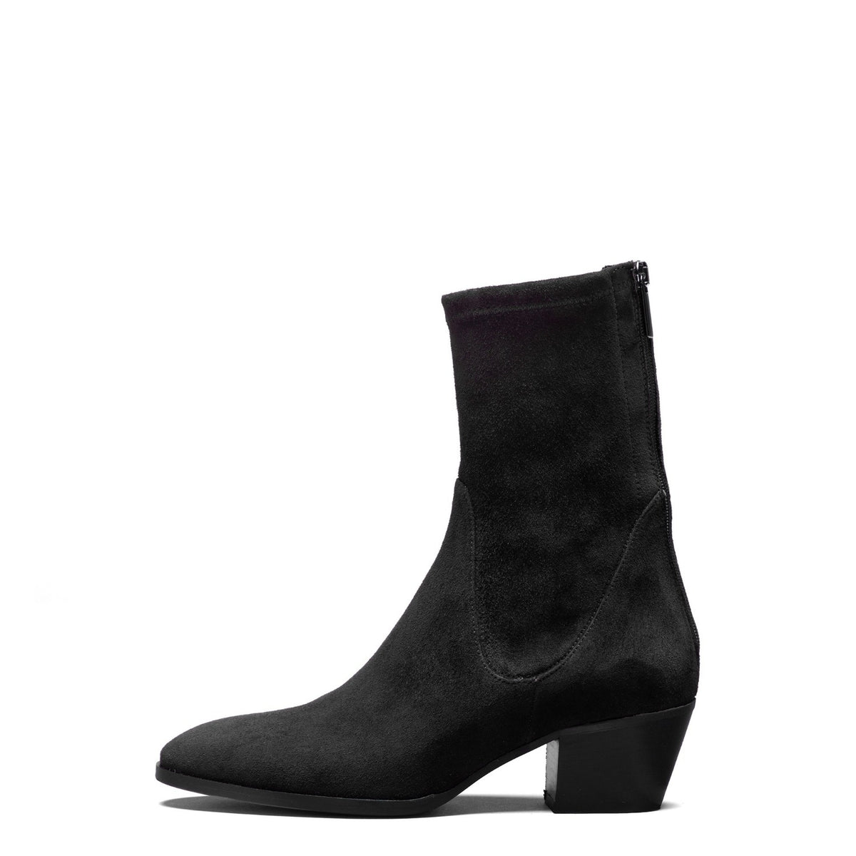 Isabel Bernard Vendôme Estelle Black Stretch Suede Boots IB53013-101-37