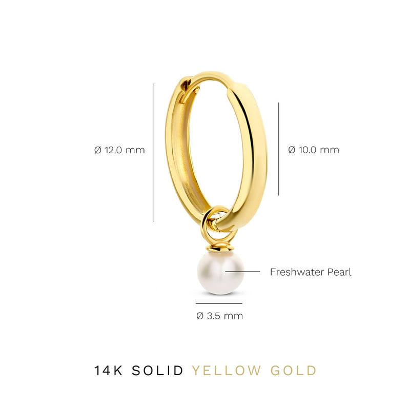 Isabel Bernard Belleville Femmes Créoles Or 14 carats IB360158-zoom-