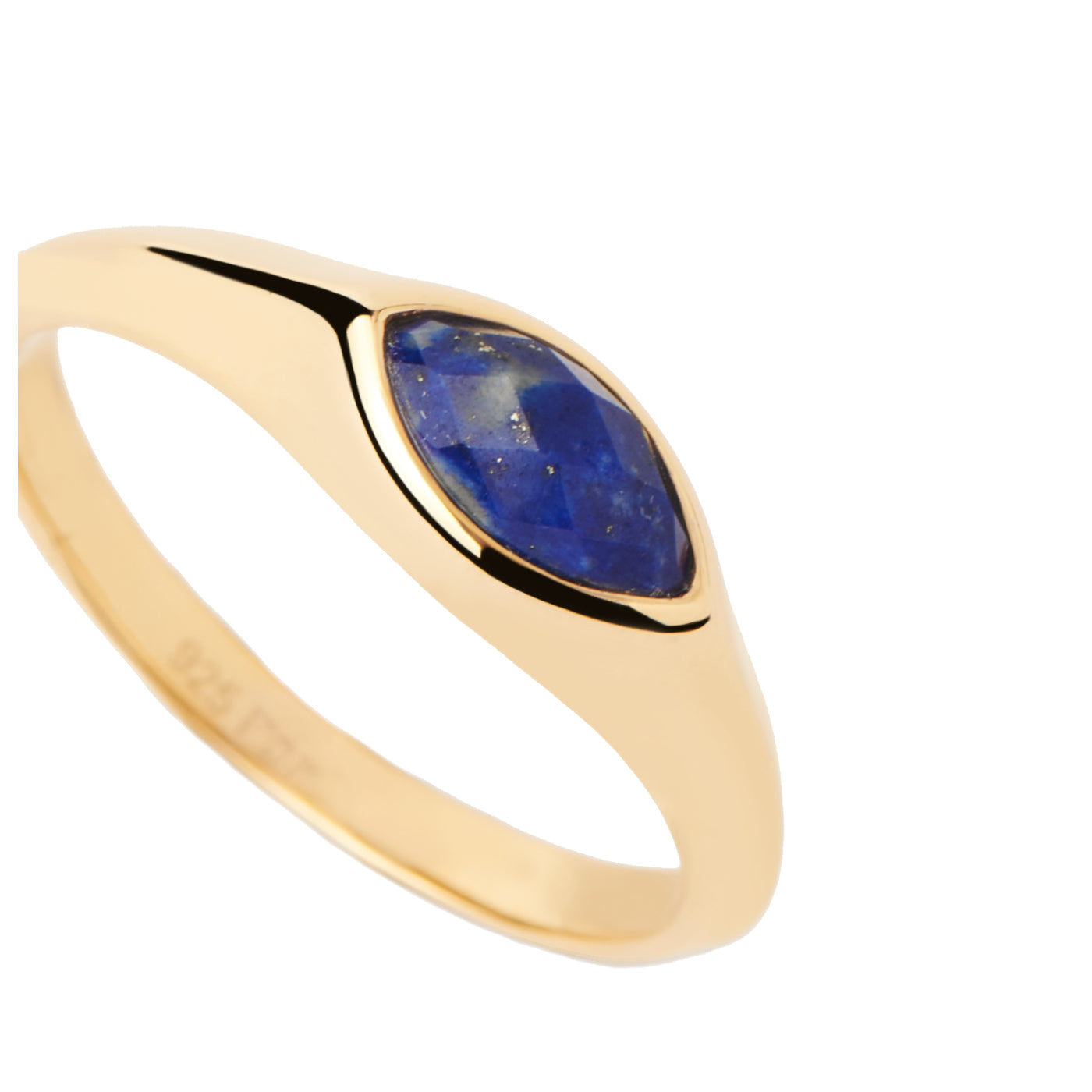 P D Paola made ofilla 925 Sterling Silver Ring AN01-A49-16with18 Carat Gold Plating