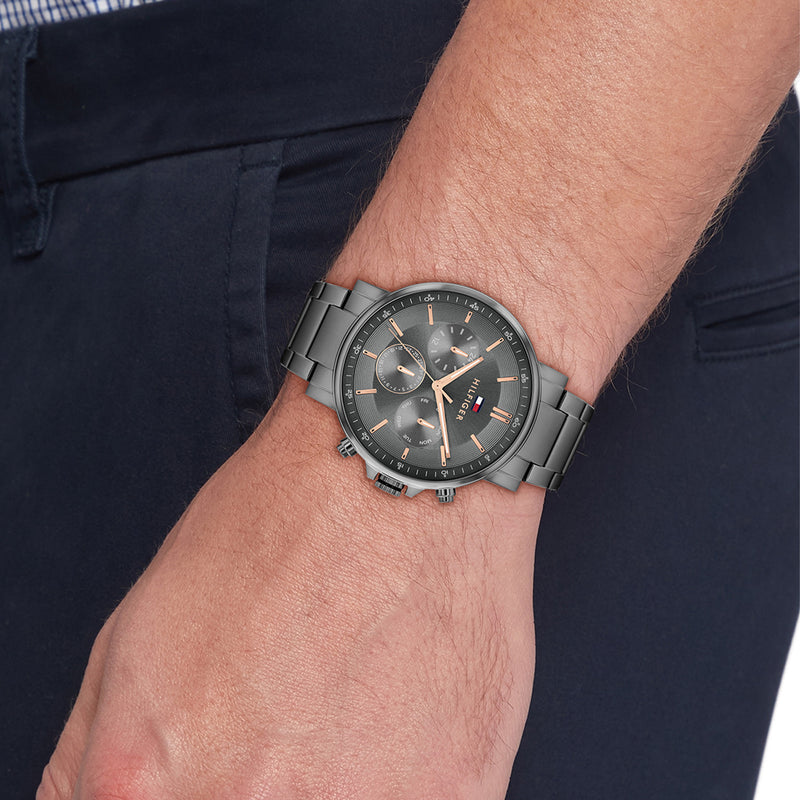 Tommy Hilfiger Montre Homme Grise TH1710711-zoom-
