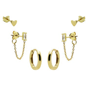 Karma Femmes Earparty Plaqué or 14 carats EPV10GP