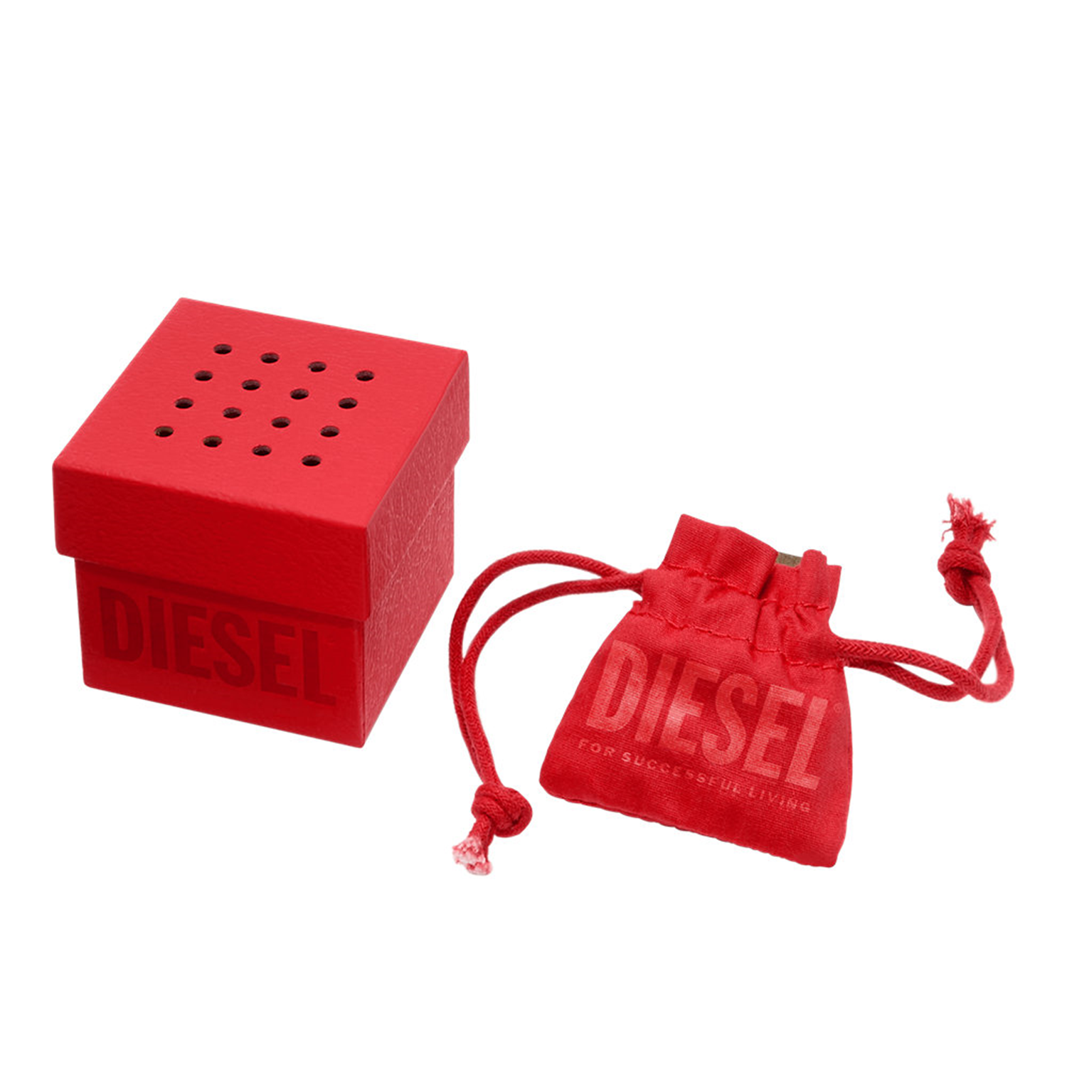 Diesel D Logo Silver Stainless Steel Earrings DX1637040