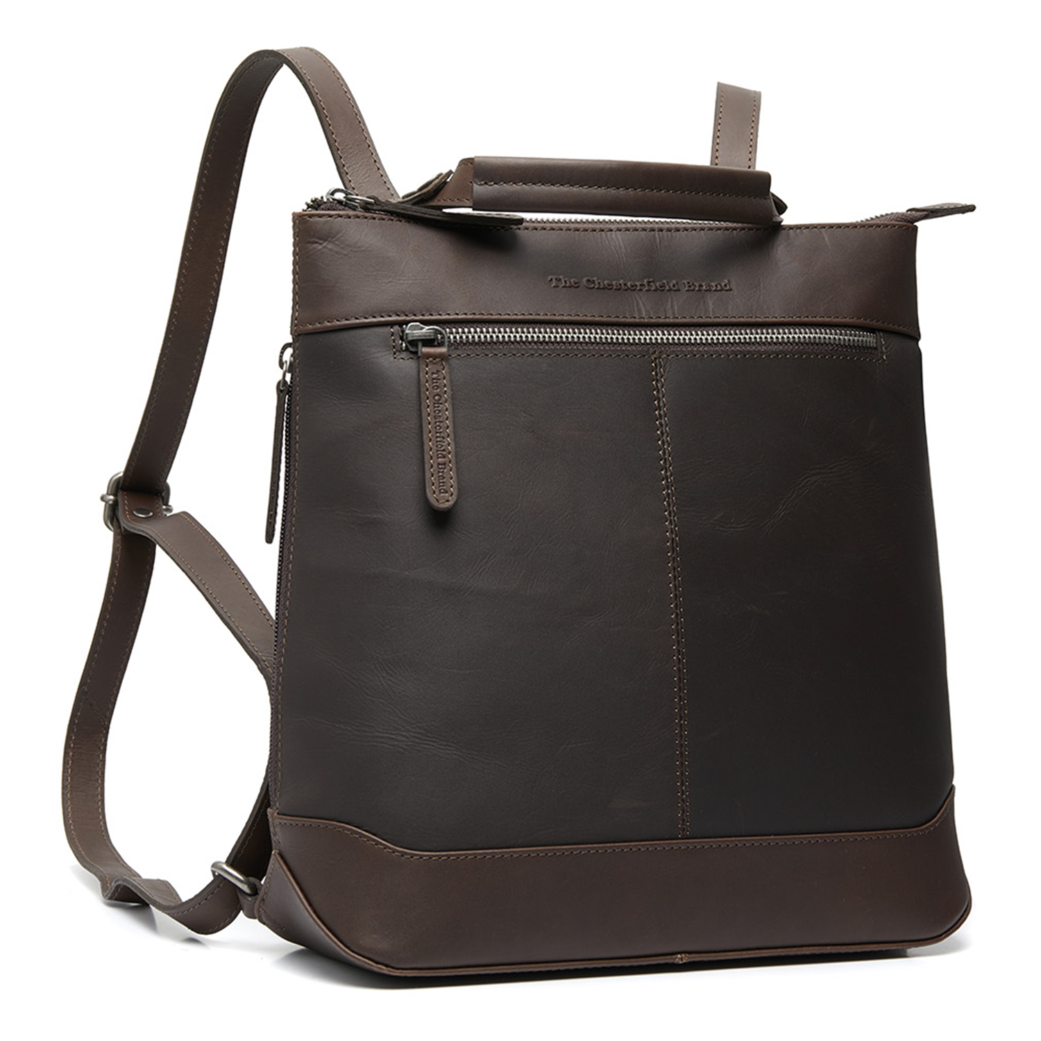 The Chesterfield Brand Wax Pull Up Harare Brown Backpack C58.033101