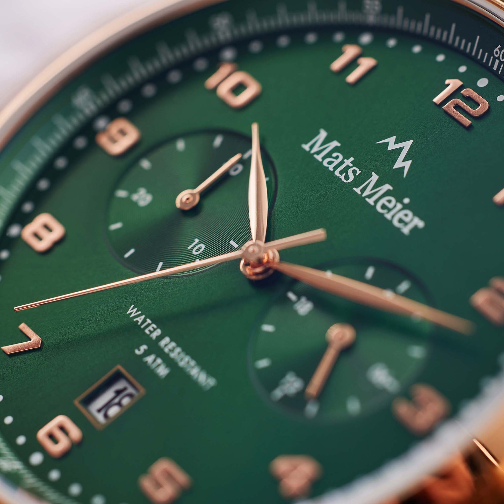 Mats Meier Mont Vélan Chrono Green/Brown Watch MM10002