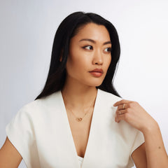 Isabel Bernard 14 Carat Golden Le Marais Zoé Necklace IB340131 (Length: 40.00-44.00 cm)