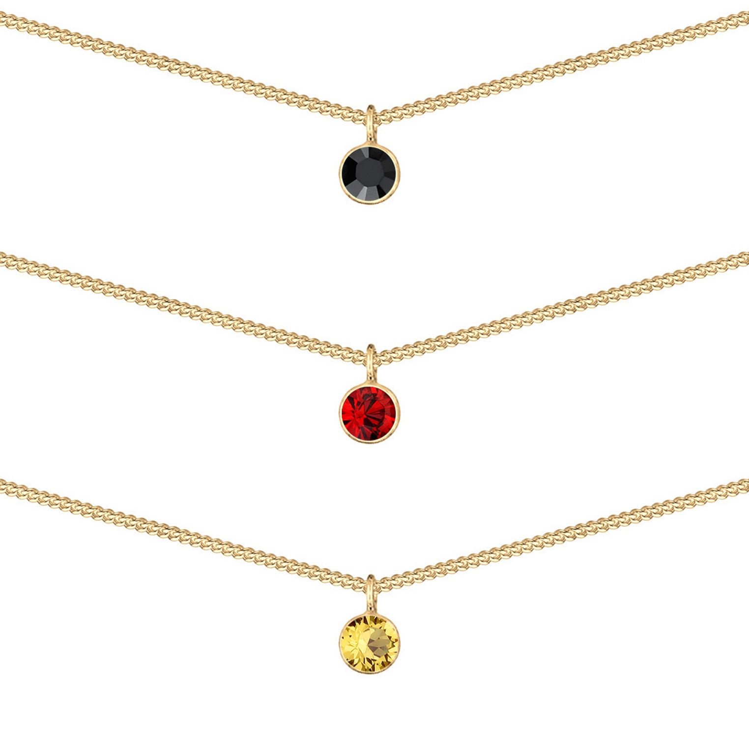 Elli 925 Sterling Silver Layered Choker 2004-BF-0007652-001