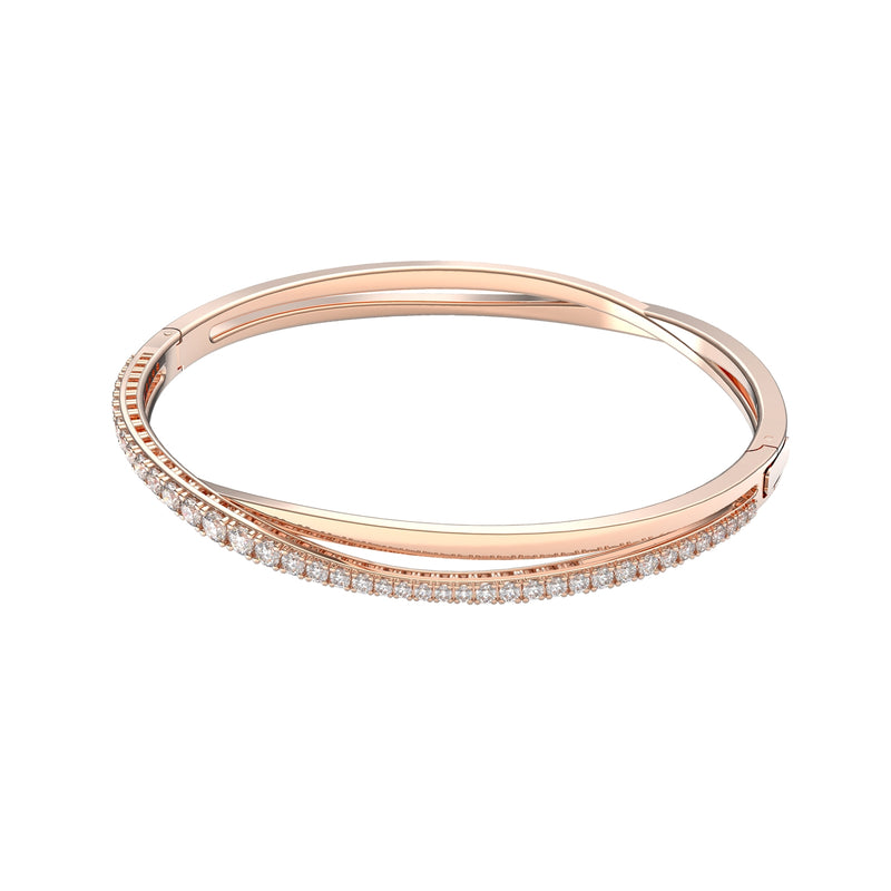 Swarovski Twist Bracelet Or rose 5620552-zoom-