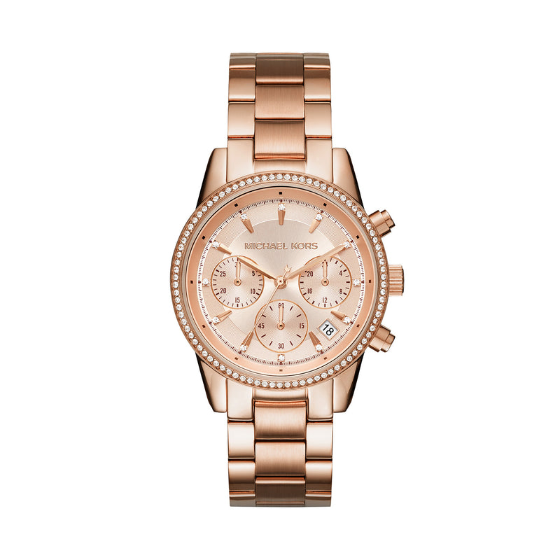 Michael Kors Bryant Femmes Montre Or rose MK6357-zoom-