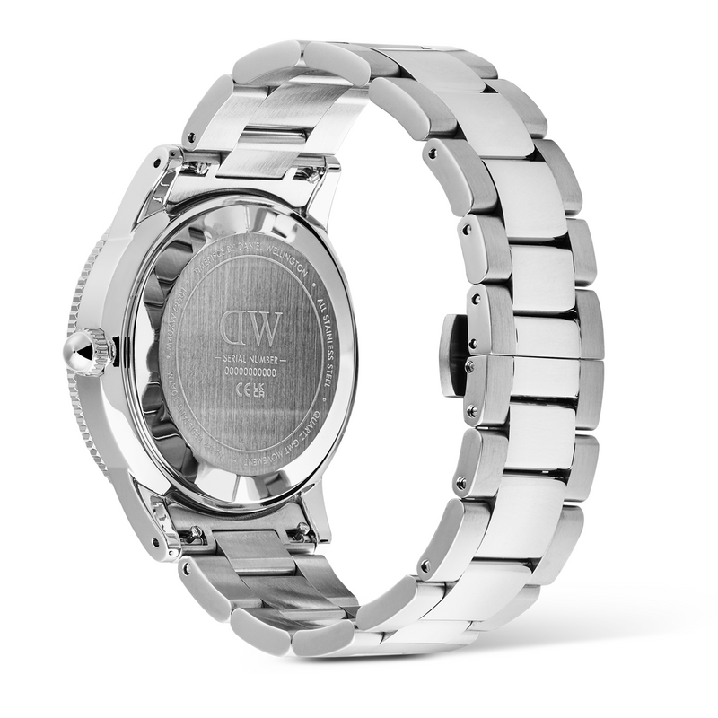 Daniel Wellington Iconic Link Lunette Céramique Noire et Bleue Montre Homme DW00100921-zoom-