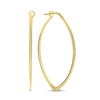 Violet Hamden Sisterhood Feminine 925 sterling Silver Gold-coloured Hoop Earrings VH360027