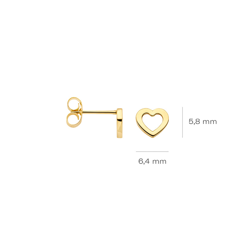 Blush Clous d'oreilles en or 14 carats 7360YGO-zoom-