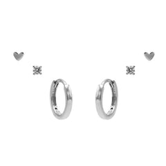 Karma 925 Sterling Zilveren Shape of my Heart Earparty-72