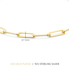 Parte Di Me Bibbiena Poppi Felice 925 Sterling Silver Gold Plated Chain bracelet PDM32117