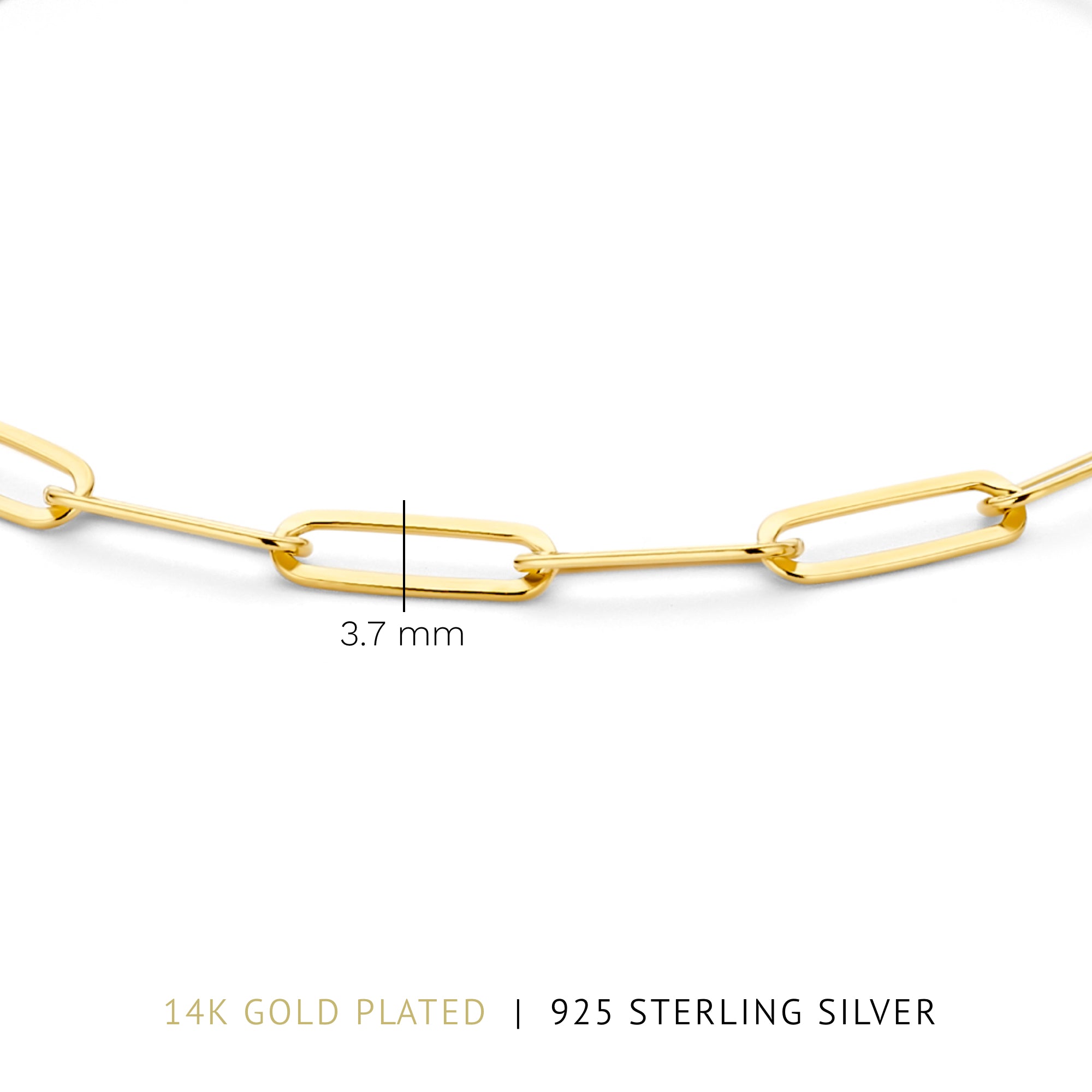 Parte Di Me Bibbiena Poppi Felice 925 Sterling Silver Gold Plated Chain bracelet PDM32117