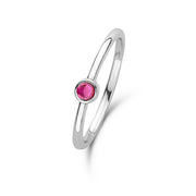 Violet Hamden Venus Zilveren Ring Met Geboortesteen VH330007JUL-56