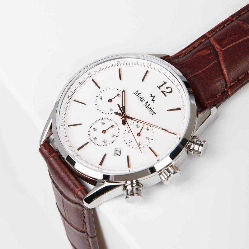 Mats Meier Grand Cornier Hommes Montre Marron MM00105-zoom-
