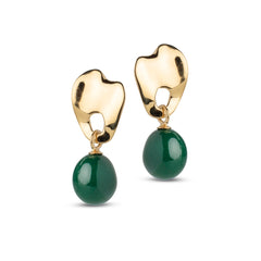 Enamel Copenhagen 925 Sterling Silver Earrings with 18 Karat Gold Plating E383G