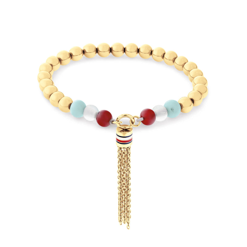 Tommy Hilfiger Acier Inoxydable Doré Femme Bracelet Perles TJ2781042-zoom-