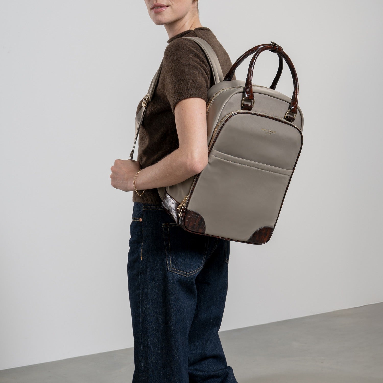 Isabel Bernard Du Louvre Cher Taupe Backpack IB20004-978