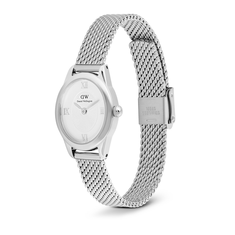 Daniel Wellington Ophelia Mini Mesh White Silver montre femme DW00100938-zoom-