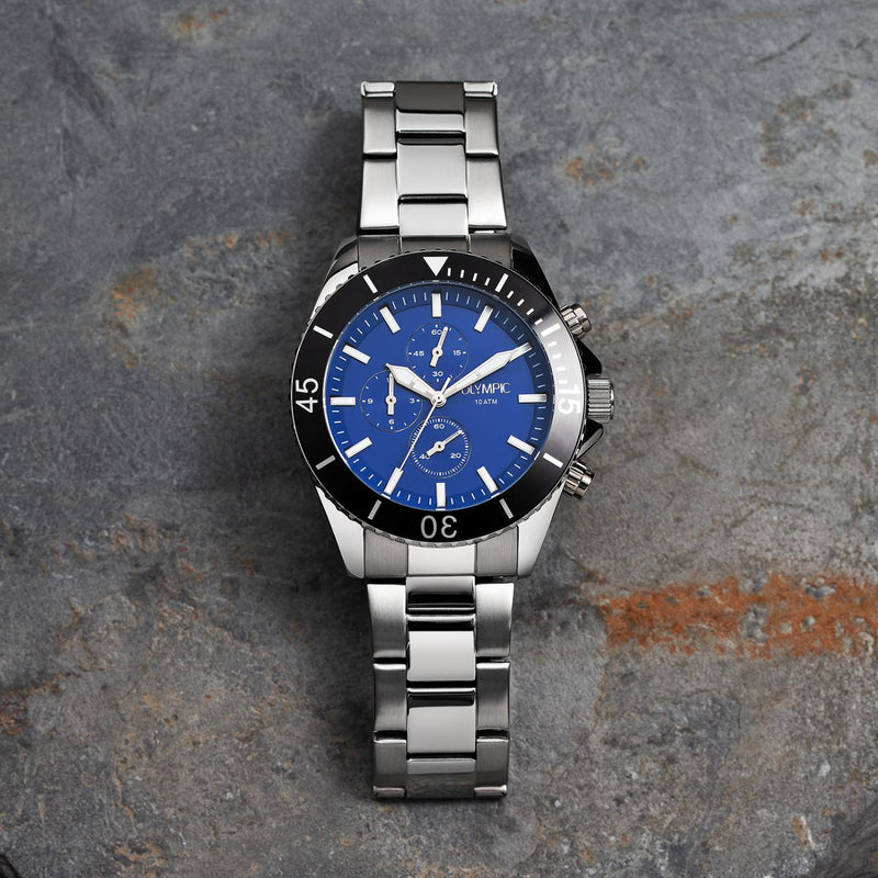 Olympic Paul Hommes Montre Argent OL89HSS058-zoom-