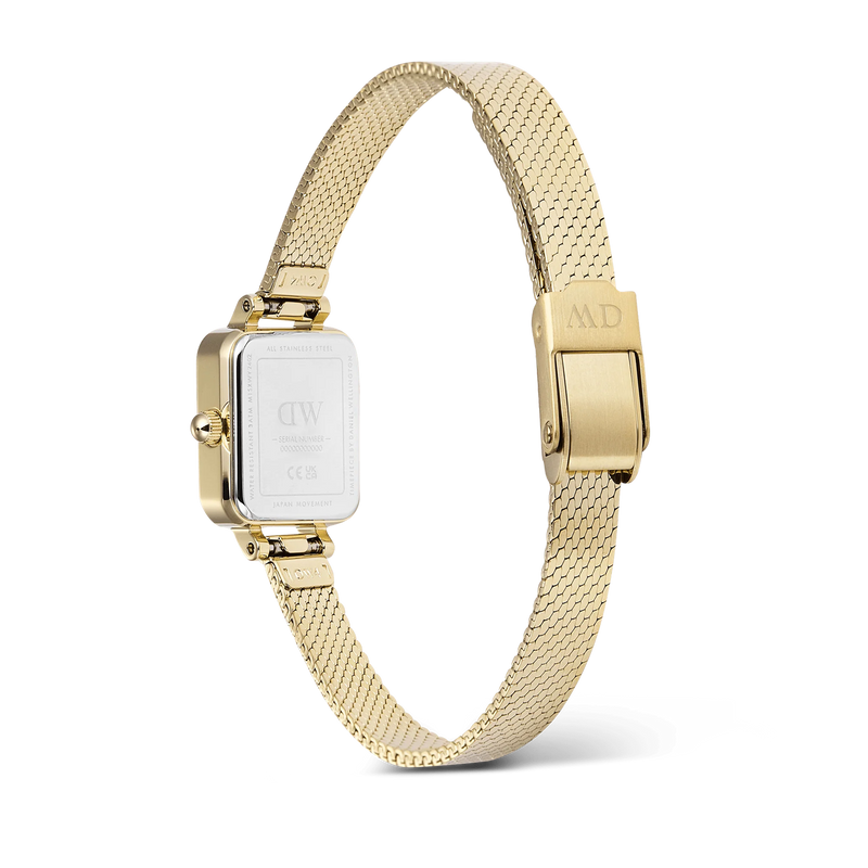 Daniel Wellington Petite&Quadro Mini Reflection Montre Femme Dorée DW00100801-zoom-