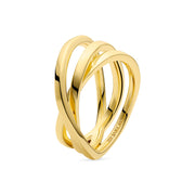 Sif Jakobs Gold Plated Spirale Pianura Ring SJ-R2590-YG-56