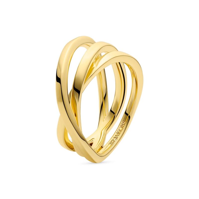 Sif Jakobs Gold Plated Spirale Pianura Ring SJ-R2590-YG-56-zoom-