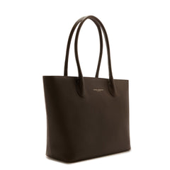 Isabel Bernard Honoré Lysanne Brown Calfskin Leather Shopper IB25089